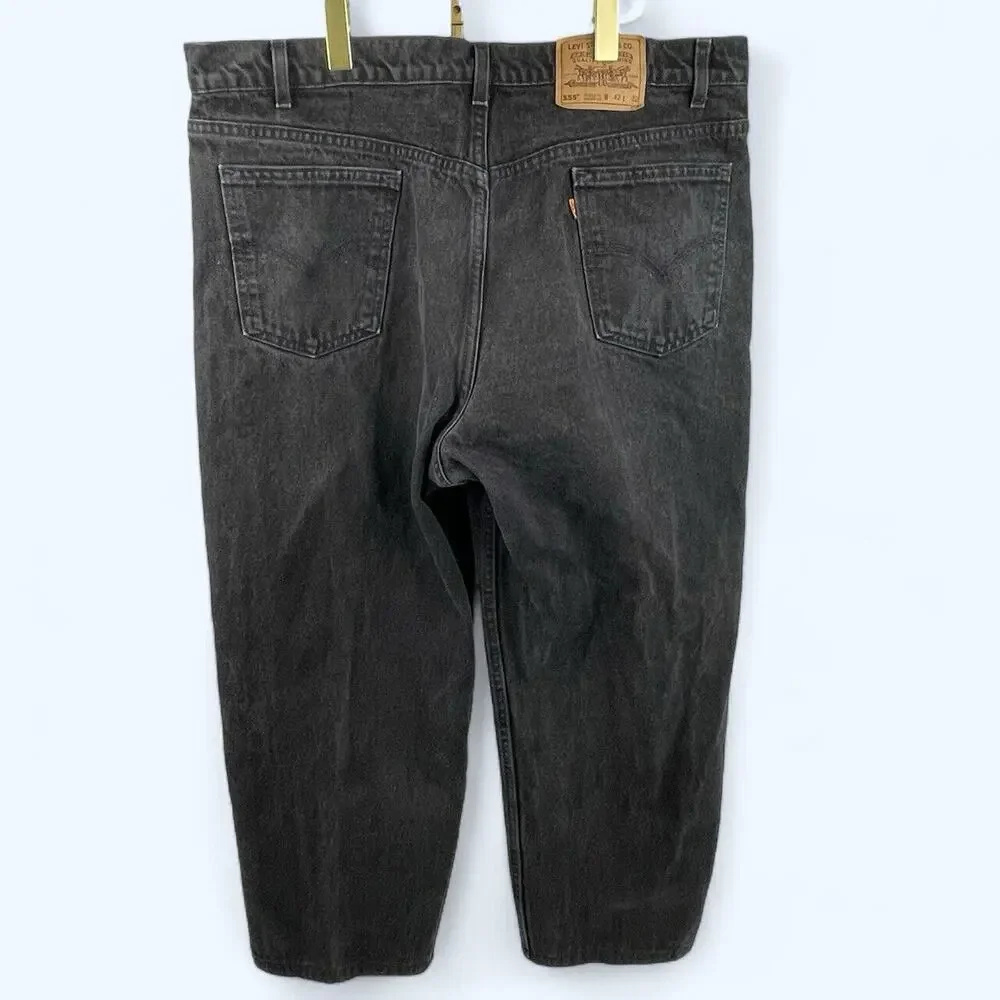 Vintage 90's Levi's 555 Orange Tab Men's Jeans Relaxed Fit Straight Leg 42x27